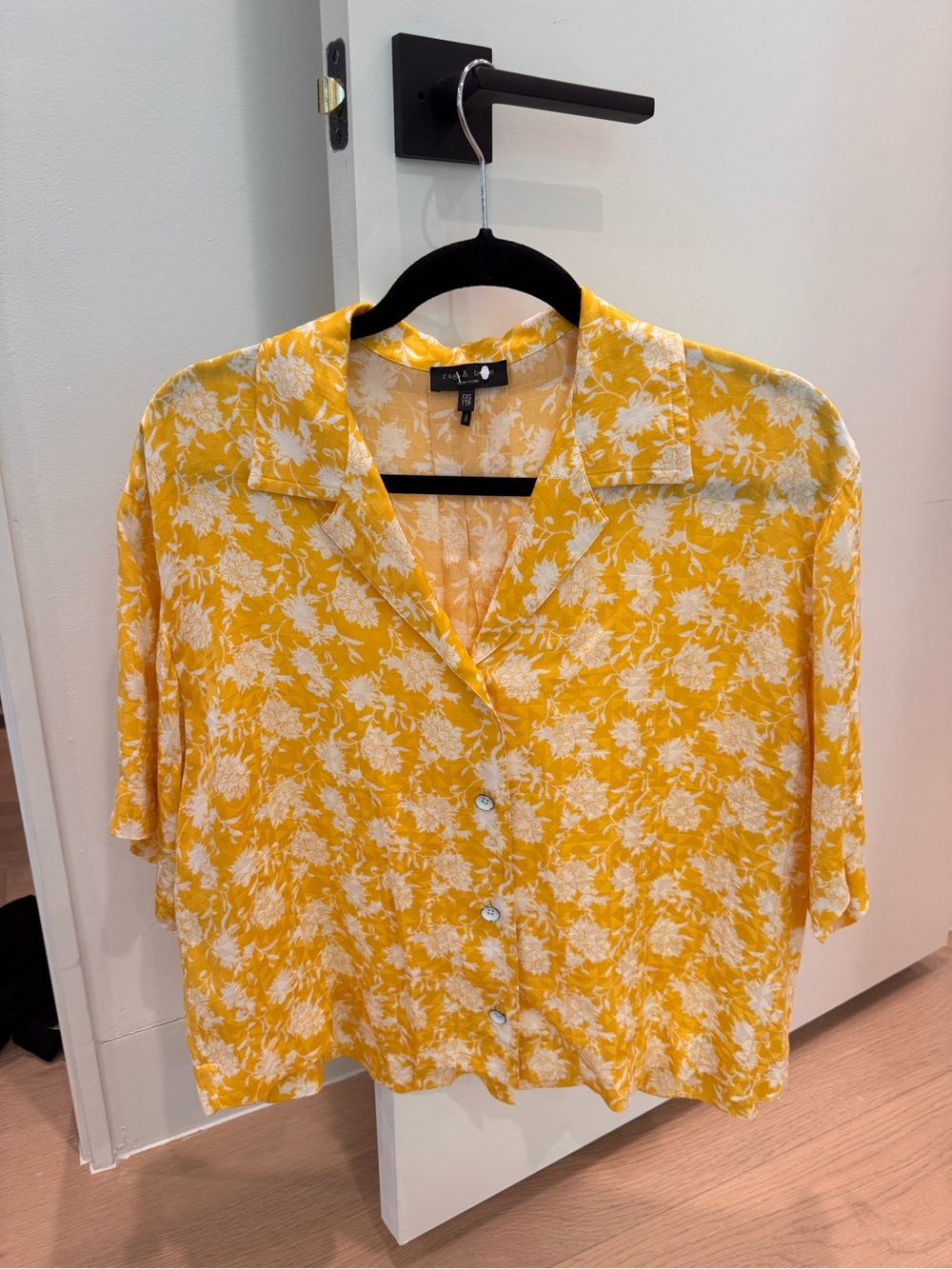 Rag & Bone Yellow Floral Top